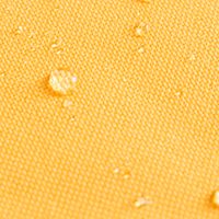 Outdoor Tischläufer einfarbig honiggelb detail stoff