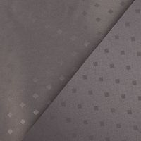 Satin Stoff Tischdecke Meterware mit Acryl-Fleckschutz Mini-Raute anthrazit 1,40cm Breite