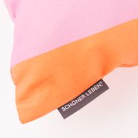 Kissenhülle Streifen orange und pink von SCHÖNER LEBEN. Label