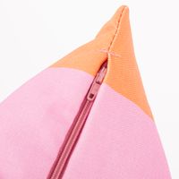 Kissenhülle Streifen orange und pink von SCHÖNER LEBEN. Reißverschluss