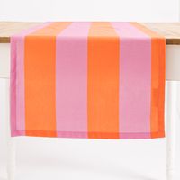 87863-Tischlaeufer-Streifen-orange-pink-40x160cm-von-SCHoeNER-LEBEN--IMG-KW23-217.jpg Tischläufer Streifen orange pink 40x160cm von SCHÖNER LEBEN. Detail Fall