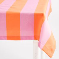 Tischdecke Streifen orange pink in versch. Größen von SCHÖNER LEBEN.
