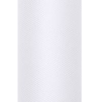 Deko Tischband Tüll einfarbig weiß 0,30x9m
