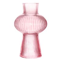 88046-Vase-Rillen-rosa-35x19x10cm-von-Sass-und-Belle-GLEE165-A.jpg Moderne Glasvase mit Rillen-Design von Sass & Belle in Rosa 35x19x10cm