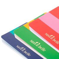 Sass & Belle Notizbuch liniert Bright Ideas DIN A5 rot grün oder blau Detail