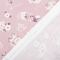 88084-Baumwollstoff-Popeline-Fine-Poplin-Digitaldruck-CATS-Katzen-Blumen-mauve-beige-1-45m-Breite-IMG-KW23-040.jpg Baumwollstoff Popeline Fine Poplin Digitaldruck CATS Katzen Blumen mauve beige 1,45m Breite