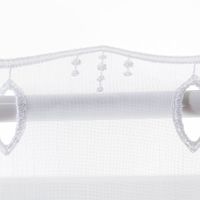 88109-Scheibengardinen-Meterware-naehfrei-Stickerei-Puenktchen-weiss-45cm-Hoehe-IMG-KW24-082.jpg Scheibengardinen Meterware nähfrei Stickerei Pünktchen weiß 45cm Höhe Stangendurchzug glatt gezogen