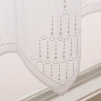 88110-Raffrollo-Meterware-Clip-Panneaux-naehfrei-Stickerei-Voile-Puenktchen-weiss-170cm-Hoehe-IMG-KW24-089.jpg Raffrollo Meterware Clip Panneaux nähfrei Stickerei Voile Pünktchen weiß 170cm Höhe Detail Saum unten
