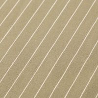 Tischläufer in olivgrün mit weißen Nadelstreifen detail stoff