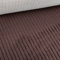 Cord Polsterstoff Möbelstoff Breitcord Baby Rib coffee braun 1,45m breit auf Rolle