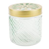 88172-Vase-aus-Glas-mit-perforiertem-Deckel-aus-Metall-diagonale-Linien-hellgruen-gold-verschiedene-Groessen-IMG-KW25-429.jpg kleine zylindrische Vase mit Struktur und goldfarbigem Deckel