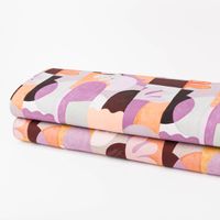 Canvas Stoff Nerida Hansen Abstract Lilac lila orange 1,40m Breite