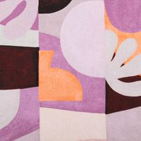 Canvas Stoff Nerida Hansen Abstract Lilac lila orange 1,40m Breite