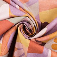 Canvas Stoff Nerida Hansen Abstract Tiffany terracotta flieder 1.4m Breite