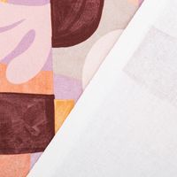Canvas Stoff Nerida Hansen Abstract Tiffany terracotta flieder 1.4m Breite