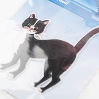 Applikation Katze selbstklebend/aufbügelbar schwarz weiß 70x78mm von Prym
