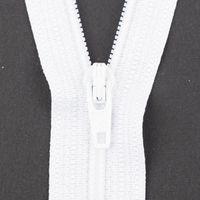 SCHÖNER LEBEN. YKK Reißverschluss nicht teilbar Kunststoffspirale 20cm weiß