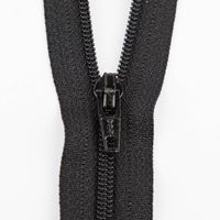 SCHÖNER LEBEN. YKK Reißverschluss nicht teilbar Kunststoffspirale 20cm schwarz