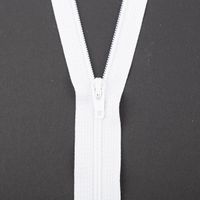 SCHÖNER LEBEN. YKK Reißverschluss nicht teilbar Kunststoffspirale 35cm weiß