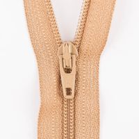 SCHÖNER LEBEN. YKK Reißverschluss nicht teilbar Kunststoffspirale 40cm kamel
