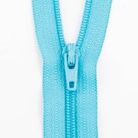 SCHÖNER LEBEN. YKK Reißverschluss nicht teilbar Kunststoffspirale 60cm wasserblau