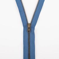 SCHÖNER LEBEN. YKK Reißverschluss nicht Teilbar Metall 12cm jeansblau