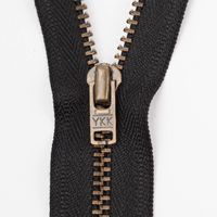 SCHÖNER LEBEN. YKK Reißverschluss nicht Teilbar Metall 14cm schwarz
