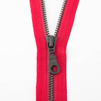 SCHÖNER LEBEN. YKK Reißverschluss Teilbar Metaluxe Vislon 50cm dunkelrot