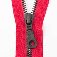 SCHÖNER LEBEN. YKK Reißverschluss Teilbar Metaluxe Vislon 60cm dunkelrot