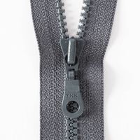 SCHÖNER LEBEN. YKK Reißverschluss Teilbar Vislon 35cm grau