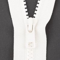 SCHÖNER LEBEN. YKK Reißverschluss Vislon teilbar 55cm rohweiß