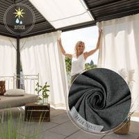 88509-Outdoor-Vorhang-Olefina-mit-Smok-Schlaufenband-ecru-in-245cm-oder-Wunschlaenge-von-SCHoeNER-LEBEN--IMG-KW28-002.jpg Outdoor Vorhang Olefina mit Smok-Schlaufenband braun-türkis in 245cm oder Wunschlänge von SCHÖNER LEBEN.