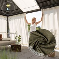 88513-Outdoor-Vorhang-Olefina-mit-Smok-Schlaufenband-moosgruen-in-245cm-oder-Wunschlaenge-von-SCHoeNER-LEBEN--IMG-KW28-004.jpg Outdoor Vorhang Olefina mit Smok-Schlaufenband dunkelgrün in 245cm oder Wunschlänge von SCHÖNER LEBEN.