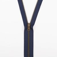 SCHÖNER LEBEN. YKK Reißverschluss nicht Teilbar Metall 8cm marine SCHÖNER LEBEN. YKK Reißverschluss nicht Teilbar Metall 8cm marine