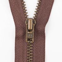 SCHÖNER LEBEN. YKK Reißverschluss nicht Teilbar Metall 8cm palisander SCHÖNER LEBEN. YKK Reißverschluss nicht Teilbar Metall 8cm palisander