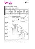 Burda Schnittmuster 9216 Kinder Kleid & Bluse
