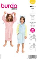 Burda Schnittmuster 9219 Kinder Bademantel