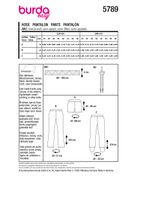 88822-Burda-Schnittmuster-5789-Damen-Hose-5789-back-envelope-EU.jpg Burda Schnittmuster 5789 Damen Hose