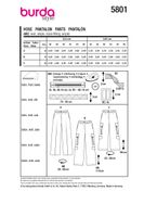 88835-Burda-Schnittmuster-5801-Damen-Hose-5801-back-envelope-EU.jpg Burda Schnittmuster 5801 Damen Hose