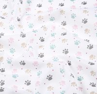 88850-Baumwollstoff-Pfotenabdruecke-weiss-rosa-tuerkis-beige-1-40m-Breite-BW-Stoff-Pfoten-gewellt.jpg Baumwollstoff Pfotenabdrücke weiß rosa türkis beige 1,40m Breite leicht gewellt gelegt
