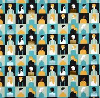 88859-Baumwollstoff-Citizen-Personen-tuerkis-gelb-schwarz-1-40m-Breite-BW-Stoff-Citizen-Allover-Ansicht.jpg Allover-Ansicht von Baumwollstoff Webware Citizen mit abstraktem Personen-Print in 140cm Stoffbreite