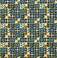 88863-Baumwollstoff-Retro-Blumen-gelb-blau-1-40m-Breite-BW-Stoff-Retro-Blume.jpg Baumwollstoff Retro Blumen gelb blau 1,40m Breite