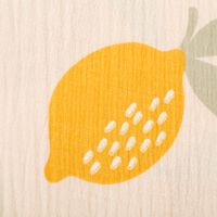 88865-Musselin-Stoff-LEMONS-Zitronen-gross-beige-gelb-1-35m-Breite-IMG-KW35-222.jpg Musselin Stoff LEMONS Zitronen groß beige gelb 1,35m Breite Nahaufnahme