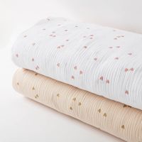 Musselin Stoff SMALL HEARTS Herzchen weiß altrosa 1,35m Breite Gruppenfoto