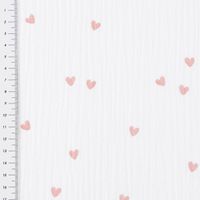 88867-Musselin-Stoff-SMALL-HEARTS-Herzchen-weiss-altrosa-1-35m-Breite-IMG-KW35-240.jpg Musselin Stoff SMALL HEARTS Herzchen weiß altrosa 1,35m Breite mit Maßband