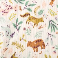 88875-Musselin-Stoff-Double-Gauze-Anifolk-Waldtiere-Reh-Baer-Blaetter-ecru-gruen-1-30m-Breite-IMG-KW35-529.jpg Musselin Stoff Double Gauze Anifolk Waldtiere Reh Bär Blätter ecru grün 1,30m Breite Nahaufnahme