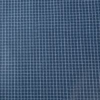 Tischdeckenstoff abwaschbar Baumwollstoff beschichtet Enduit Jules Karo blau weiß 1,45m Breite