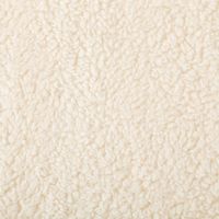 Teddy Fleece Baumwoll Krimmer Plüschstoff einfarbig ecru 1,6m Breite Nahaufnahme