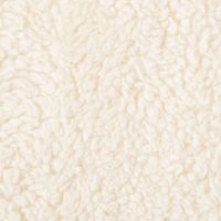 Teddy Fleece Baumwoll Krimmer Plüschstoff einfarbig ecru 1,6m Breite Nahaufnahme