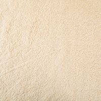 Teddy Fleece Baumwoll Krimmer Plüschstoff einfarbig beige 1,6m Breite Nahaufnahme